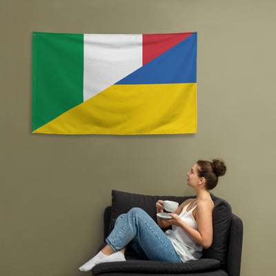 Italy-Ukrainian Flag