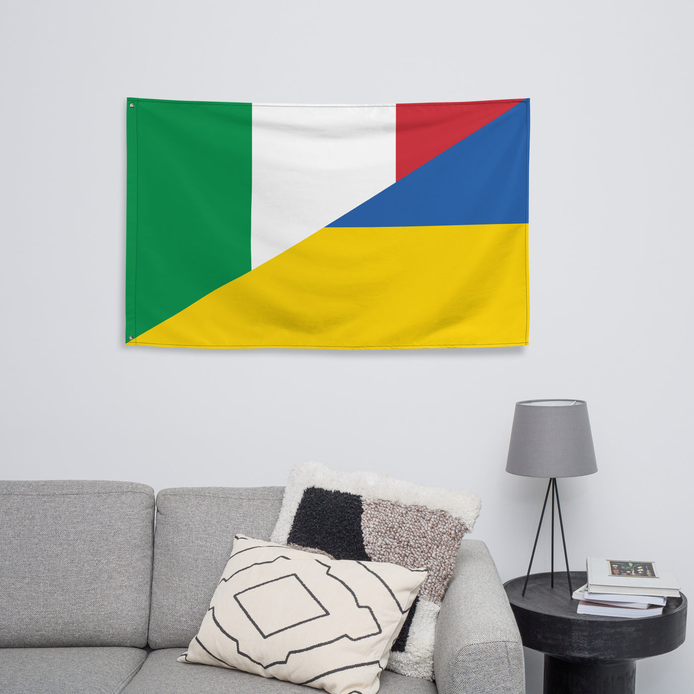 Italy-Ukrainian Flag