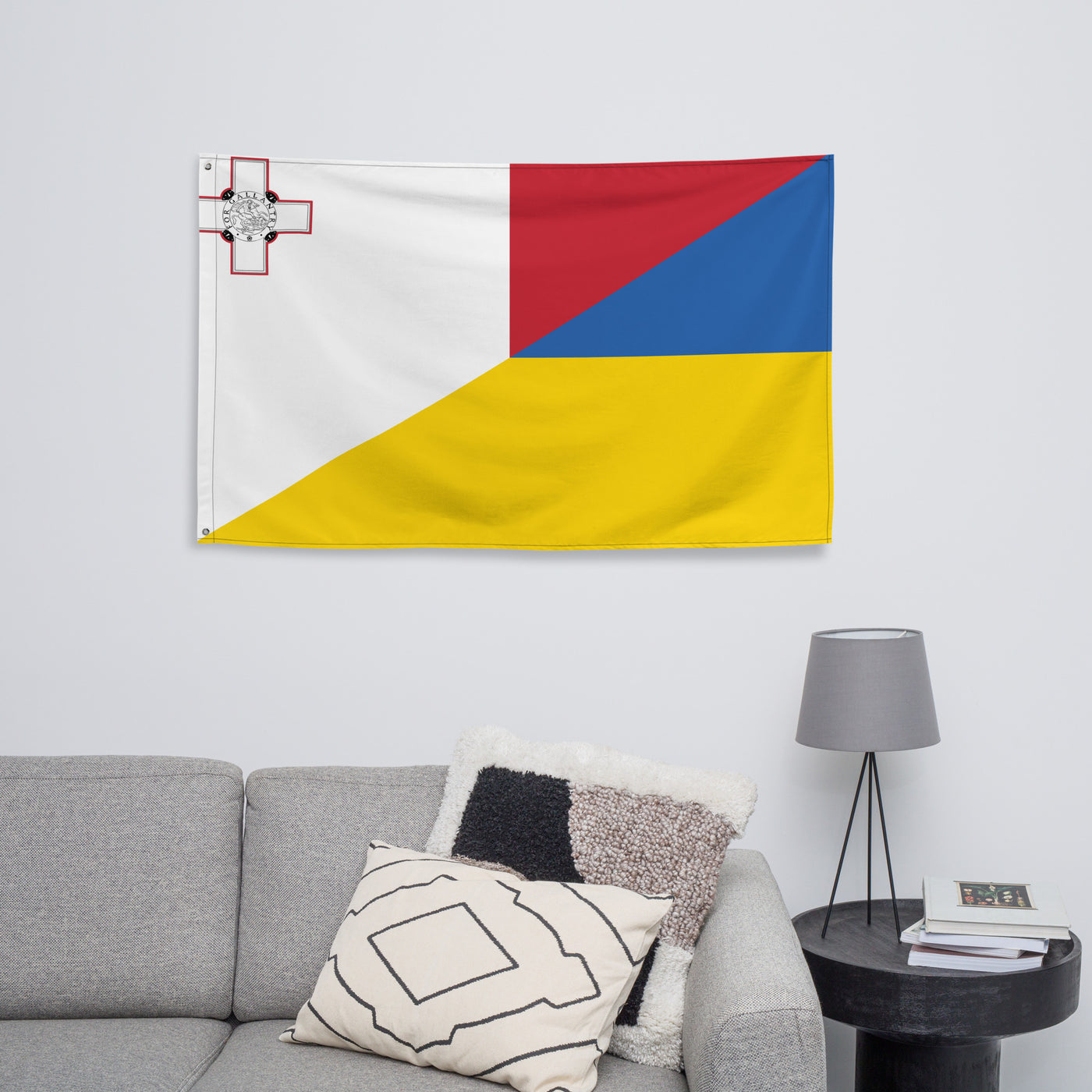 Malta-Ukrainian Flag