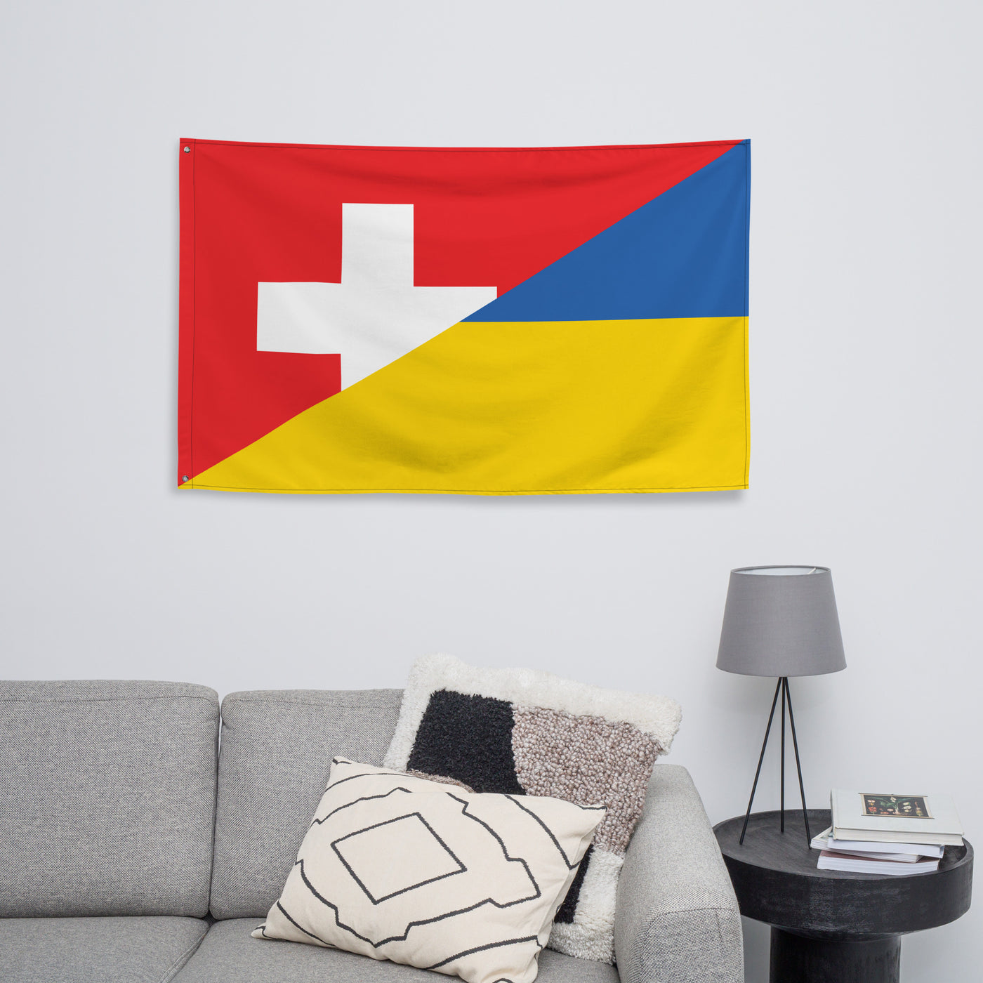 Switzerland-Ukrainian Flag