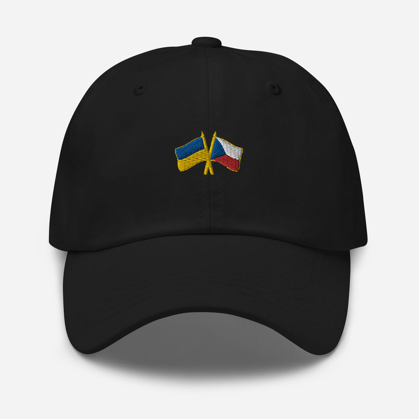 Czech Republic-Ukraine Cap Embroidery