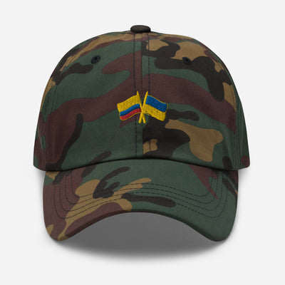 Colombia-Ukraine Cap Embroidery