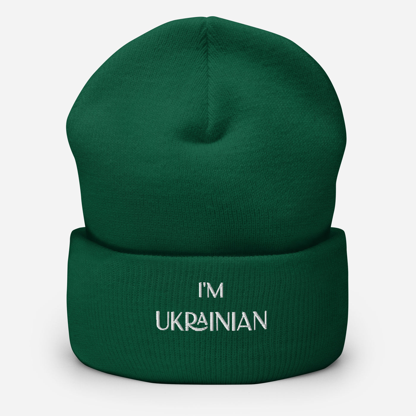 I'M UKRAINIAN Cuffed Beanie Embroidery