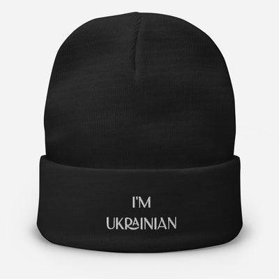I'M UKRAINIAN Beanie Embroidery