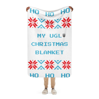 Merry Christmas Sherpa blanket