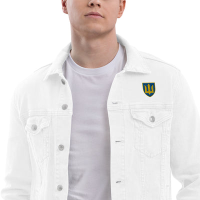 Ukrainian Military Emblem 1 Denim Jacket Embroidery