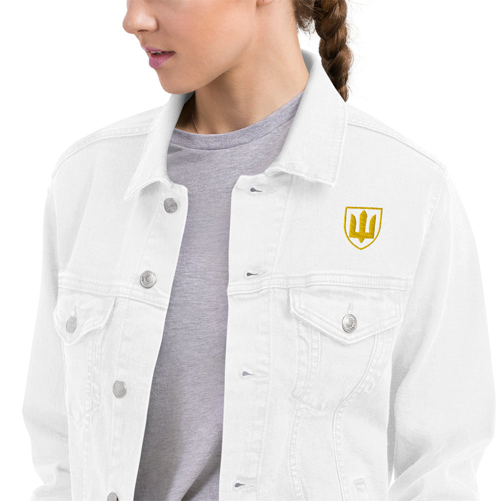 Ukrainian Military Emblem 1 Denim Jacket Embroidery