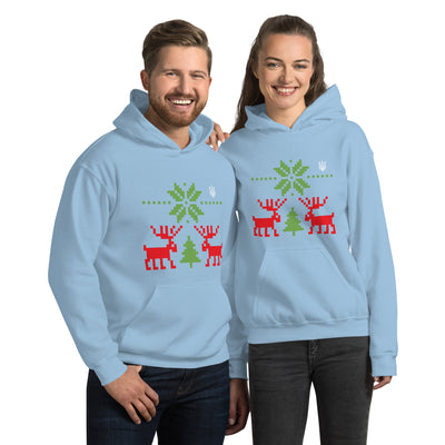 Merry Christmas Heavy Blend Hoodie Embroidery