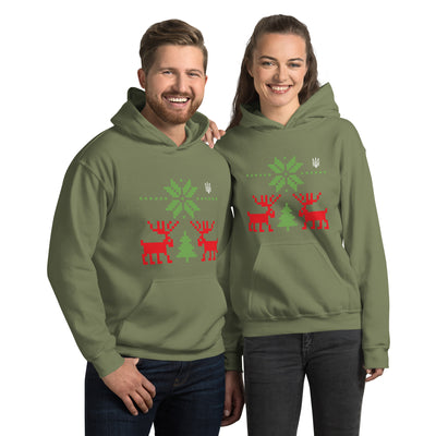 Merry Christmas Heavy Blend Hoodie Embroidery