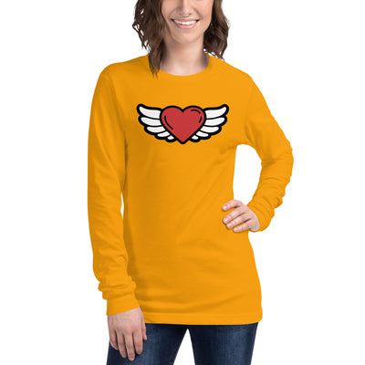 Heart Unisex Long Sleeve Shirt Print