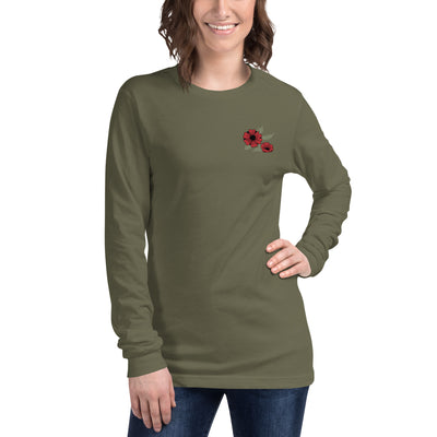 Remembrance Poppies 1 Long Sleeve Shirt Print