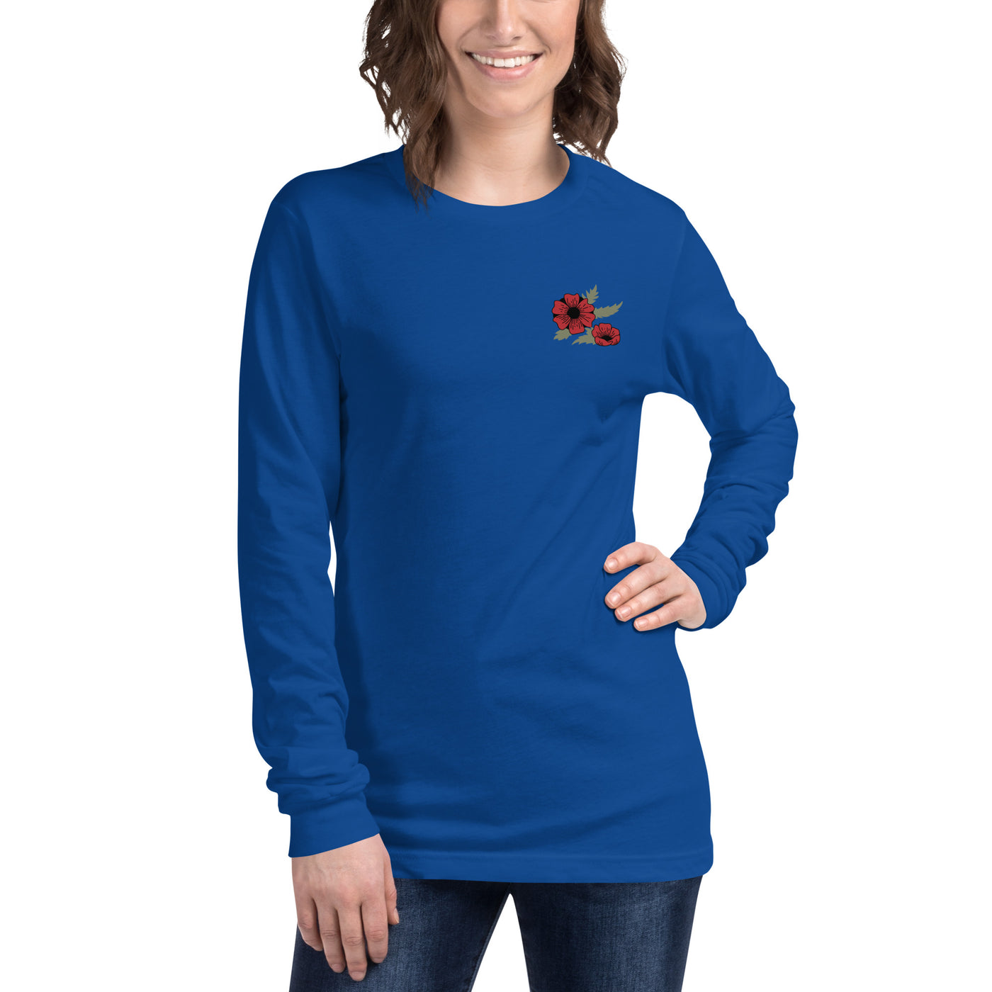 Remembrance Poppies 1 Long Sleeve Shirt Print