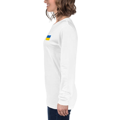 Flag of Ukraine 5 Big Long Sleeve Shirt Print