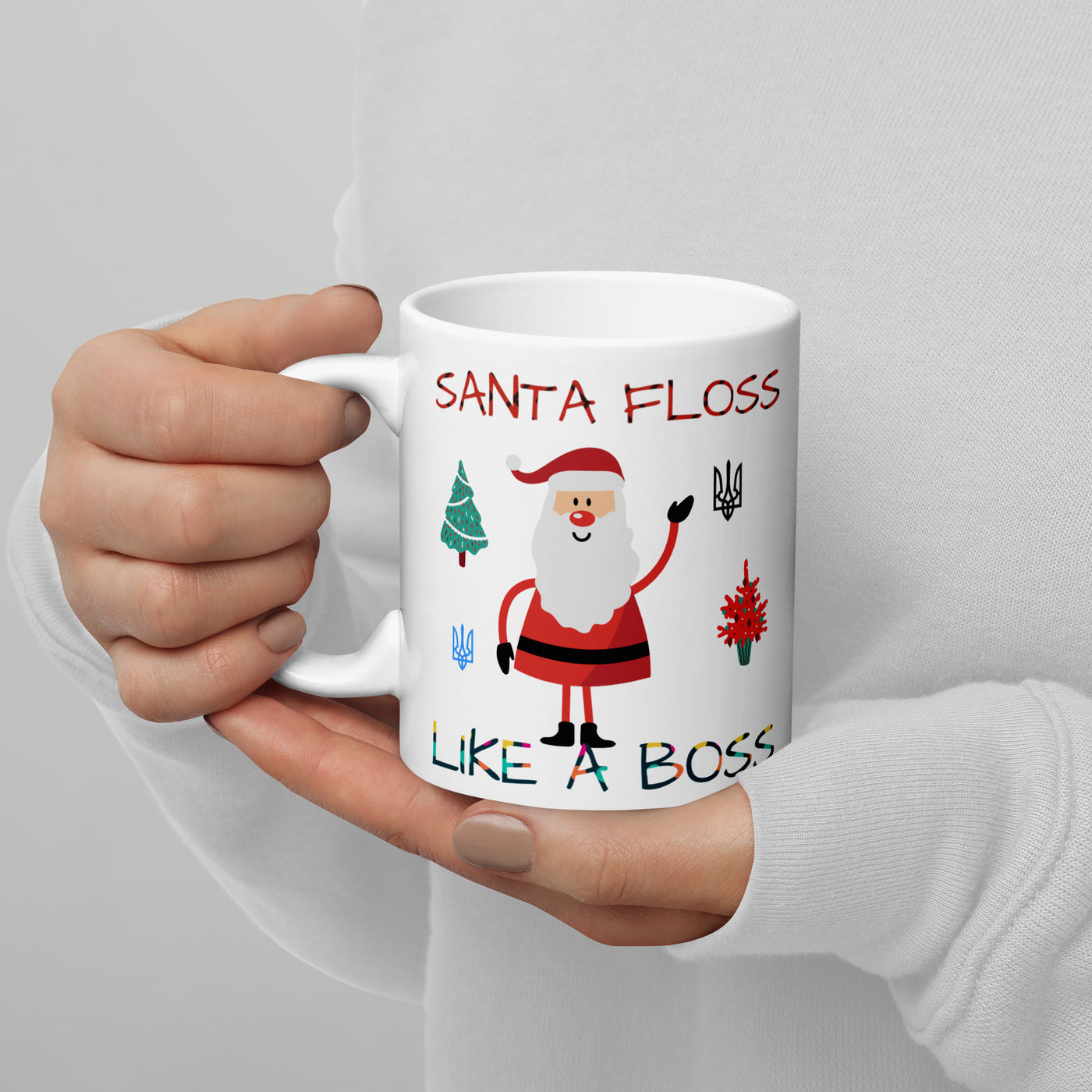 Merry Christmas 12 White Glossy Mug