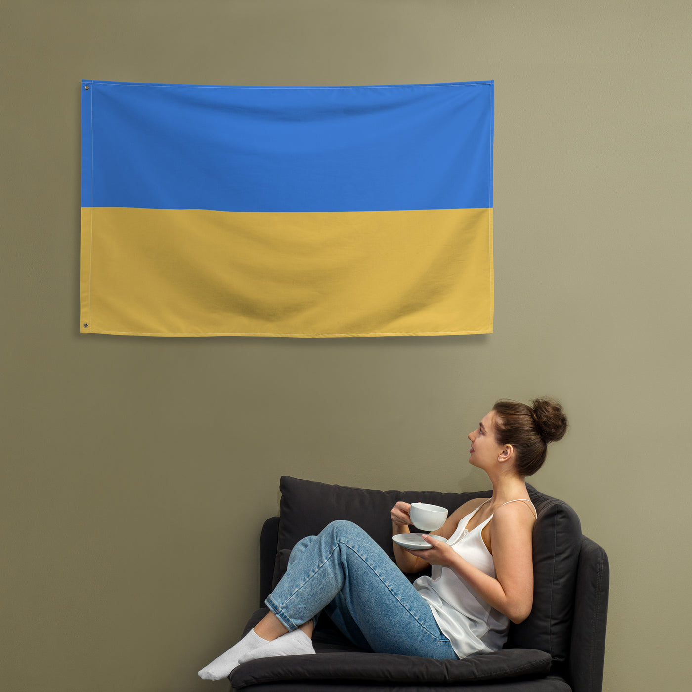 Ukrainian Flag 5 Horizontal