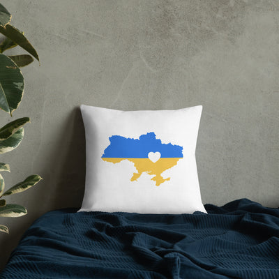 Karte der Ukraine Premium Kopfkissen