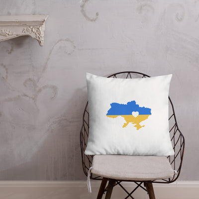 Map of Ukraine Premium Pillow