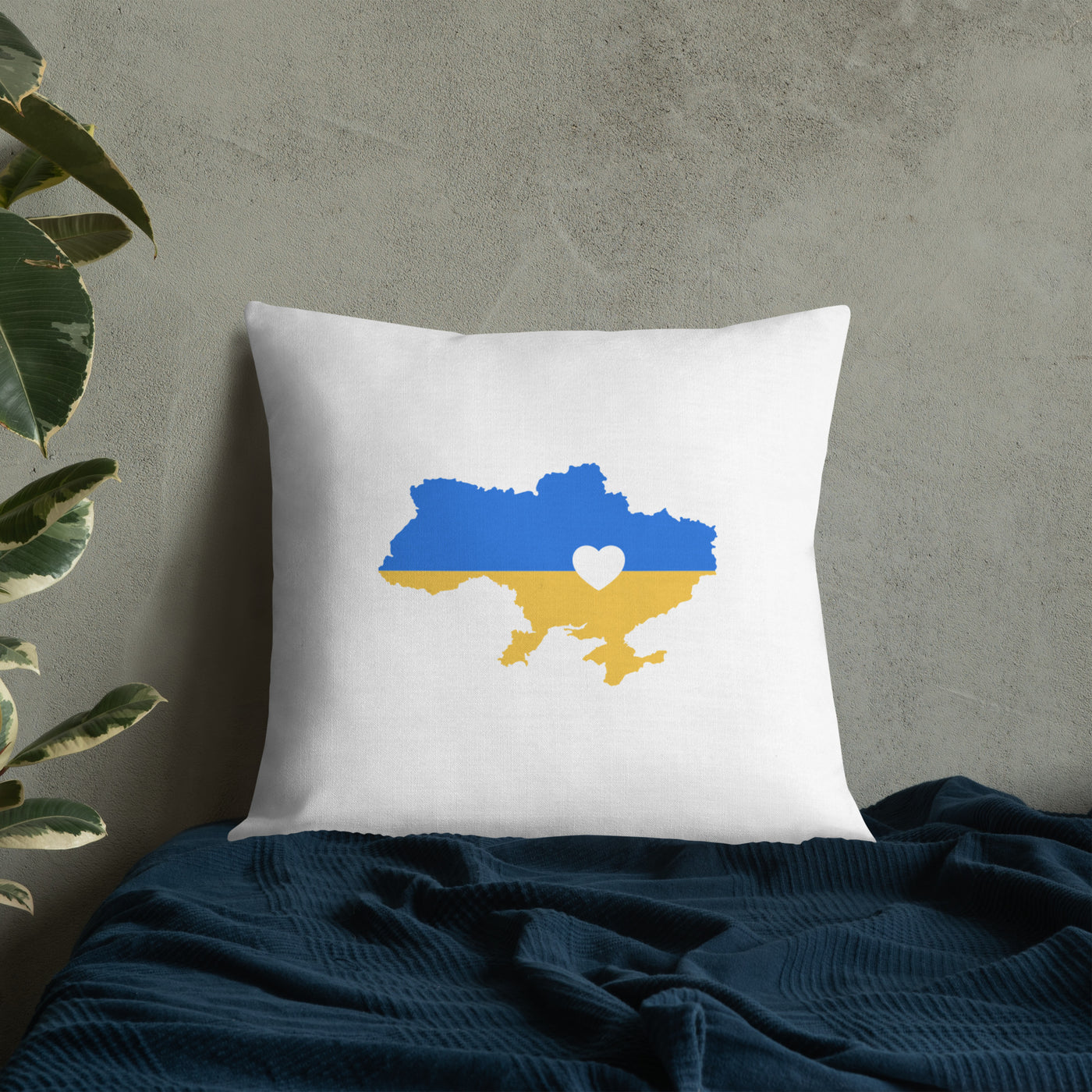 Karte der Ukraine Premium Kopfkissen