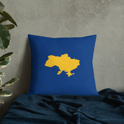 Mapa de Ucrania Cojín Premium