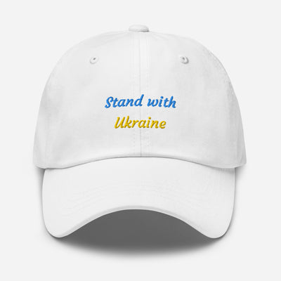 Stand with Ukraine Cappellino Ricamo