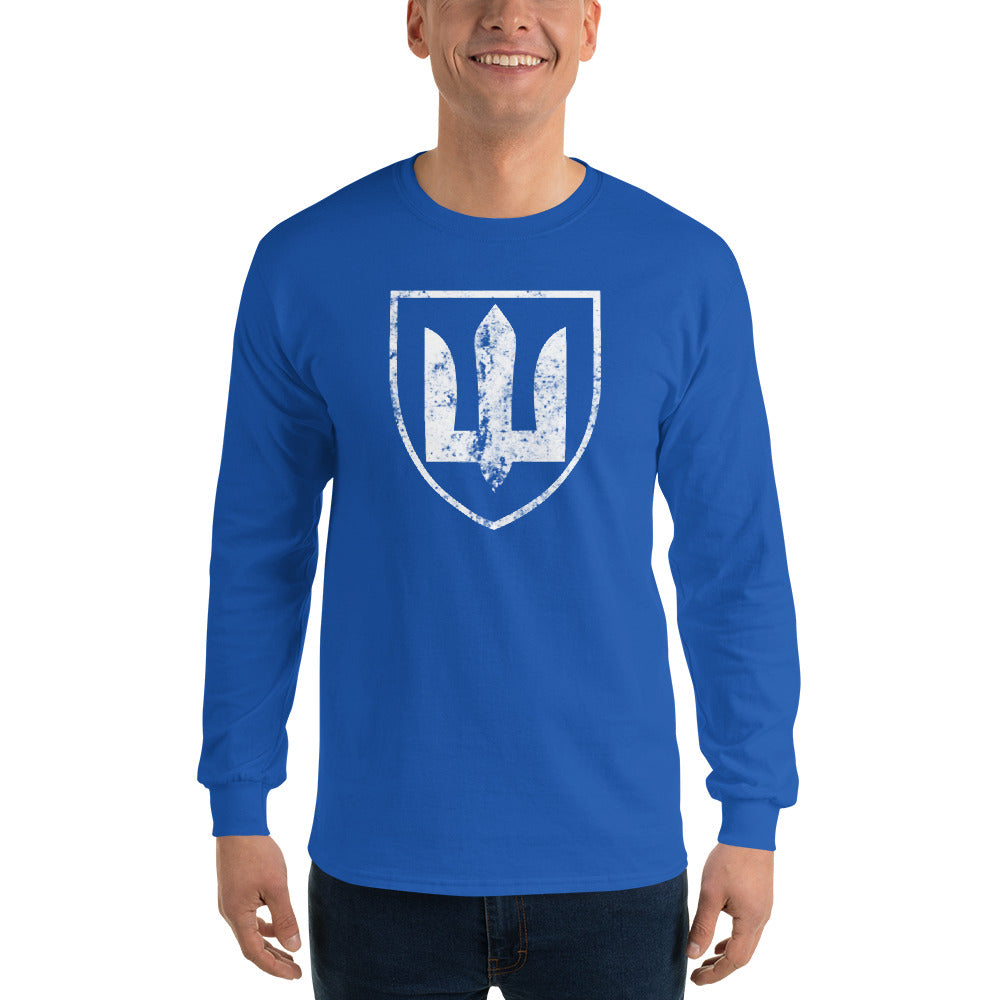 Ukrainian Military Emblem 1 Big Long Sleeve Shirt Print