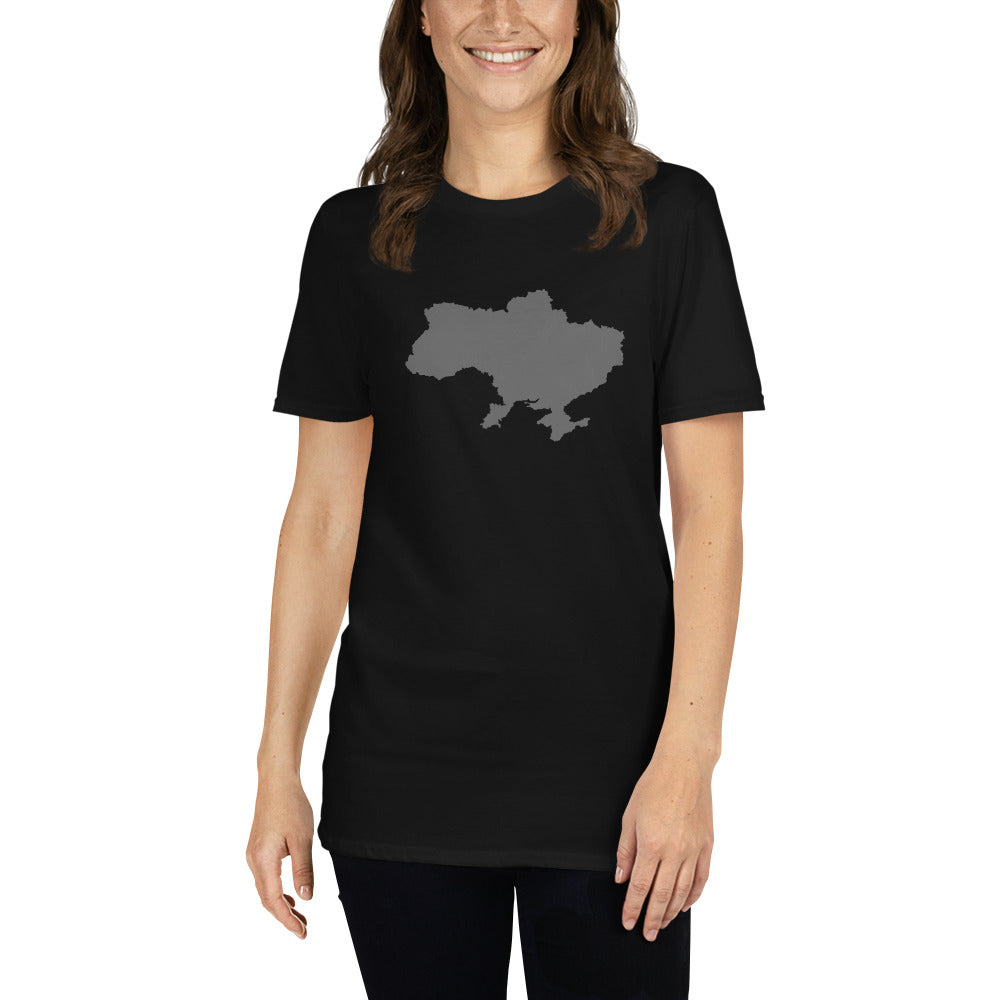 Karte der Ukraine Großer T-Shirt-Druck