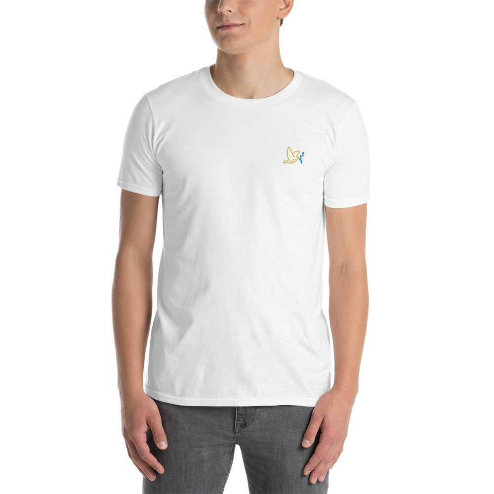 Vogel aus der Ukraine 3 T-Shirt-Stickerei