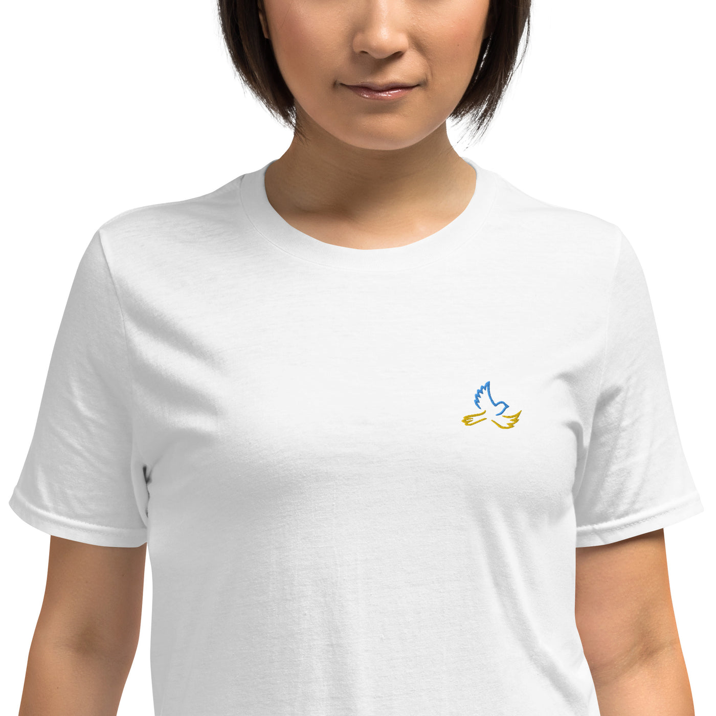 Vogel aus der Ukraine 4 T-Shirt-Stickerei