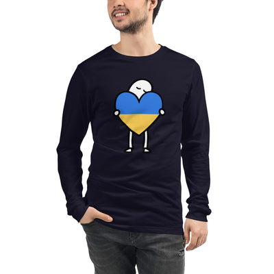 Amor a Ucrania 6 Camisa de manga larga grande Estampado