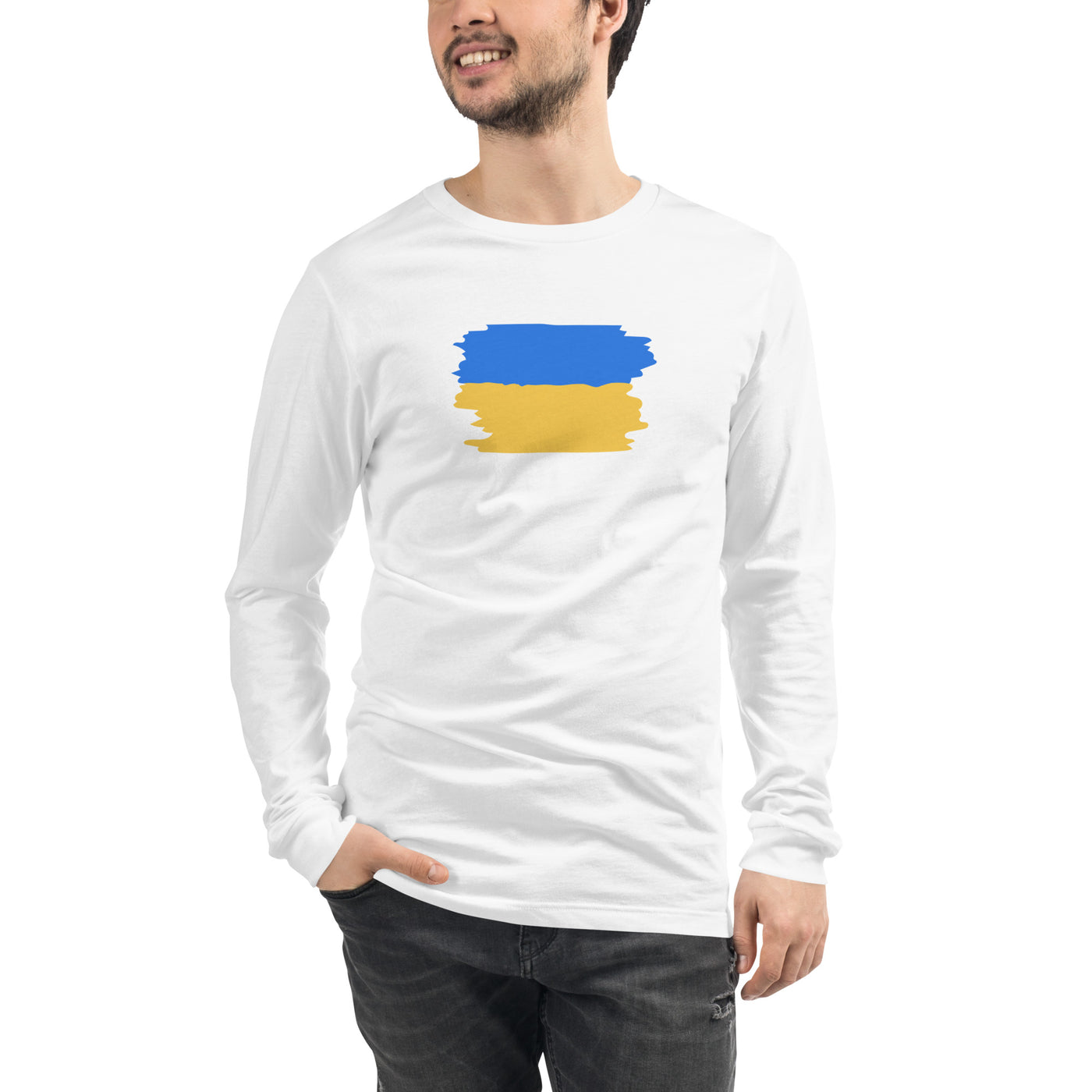 Flag of Ukraine 3 Big Long Sleeve Shirt Print