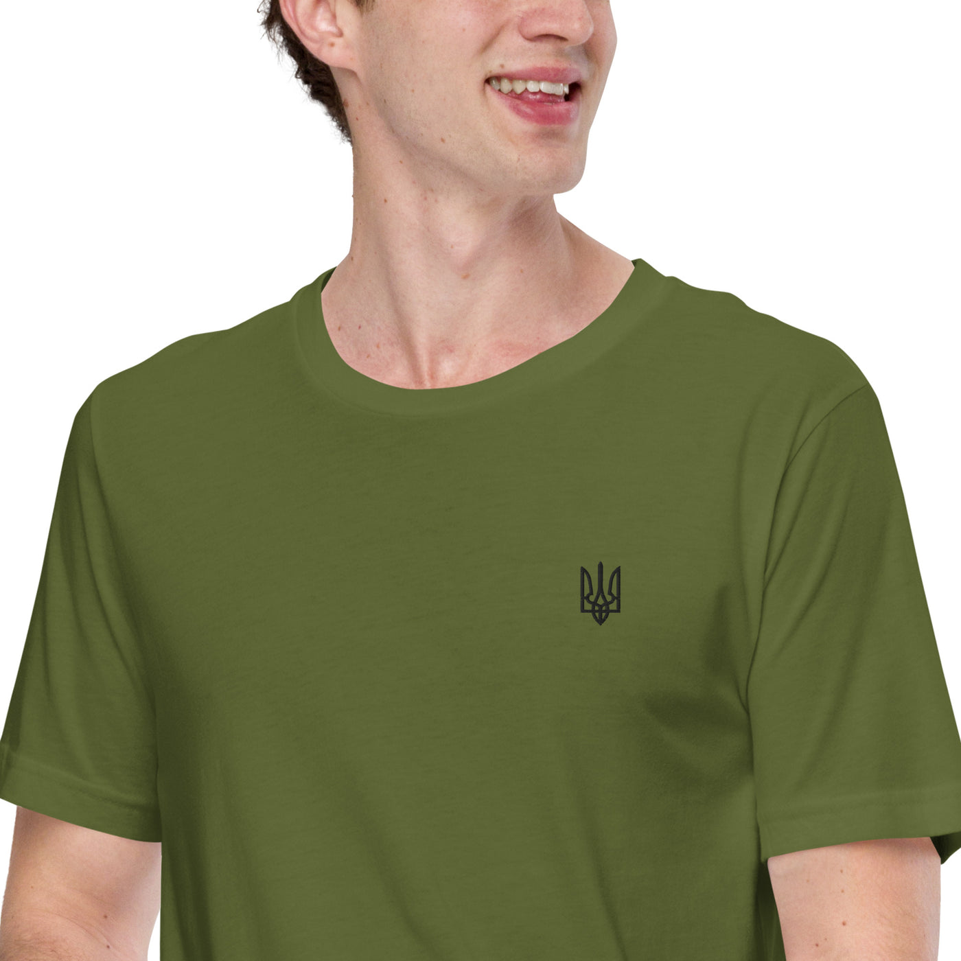 Trident of Freedom Zelensky Green T-shirt Embroidery